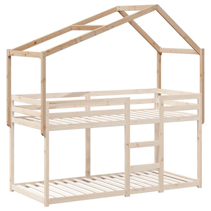 Kids' Bed Roof 213x85.5x144.5 cm Solid Wood Pine