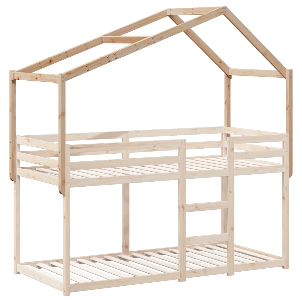 Kids' Bed Roof 203x95.5x142 cm Solid Wood Pine