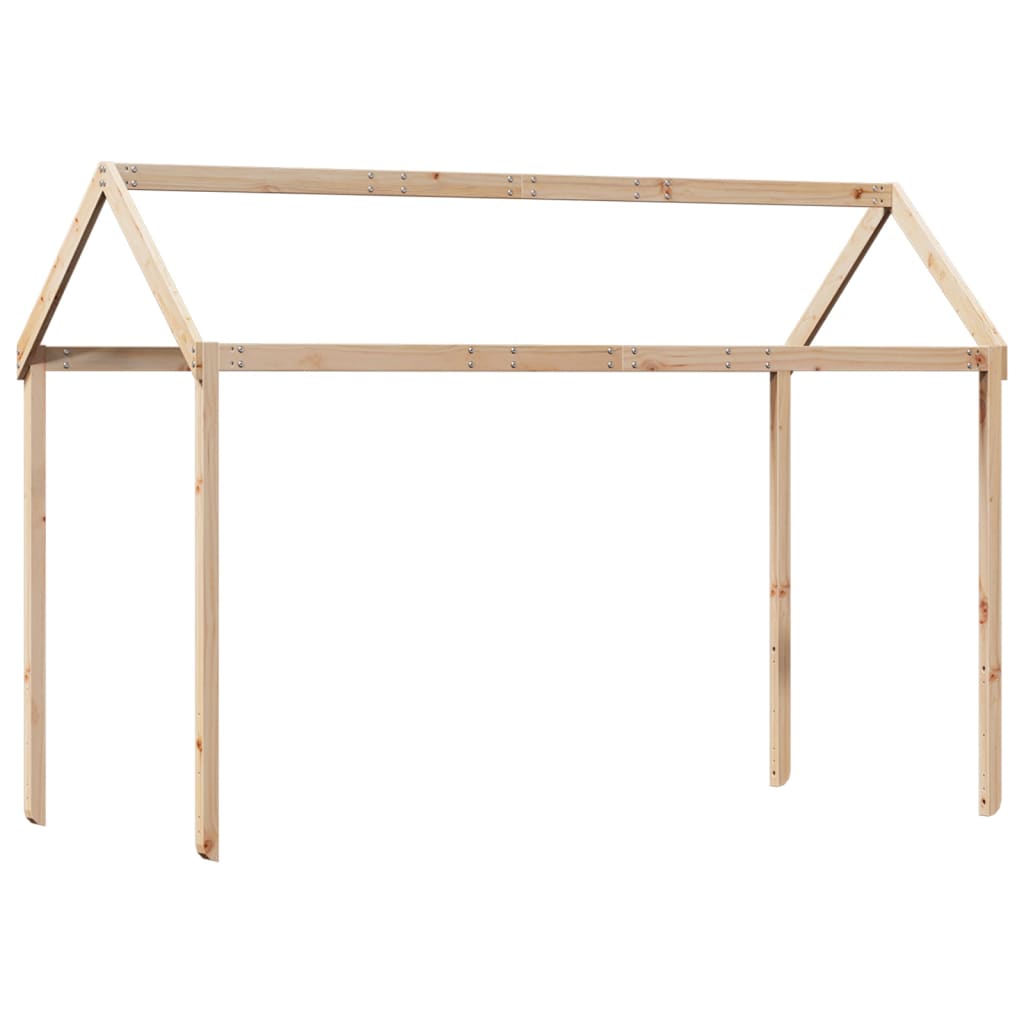 Kids' Bed Roof 217x95.5x159 cm Solid Wood Pine