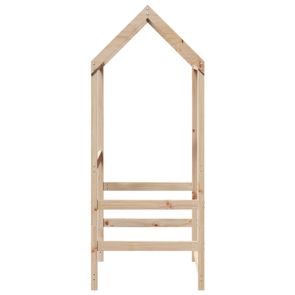 Kids' Bed Roof 118x70x176.5 cm Solid Wood Pine