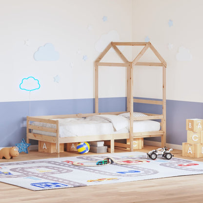 Kids' Bed Roof 108x70x176.5 cm Solid Wood Pine