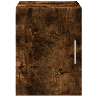 Wall Cabinet Smoked Oak 30x42.5x40 cm Engineered Wood