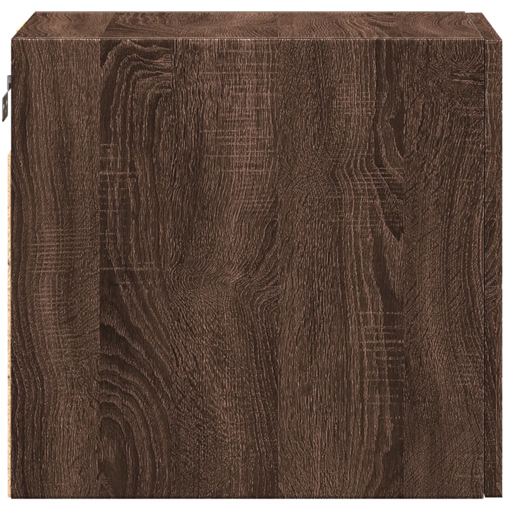 Wall Cabinet Brown Oak 30x42.5x40 cm Engineered Wood