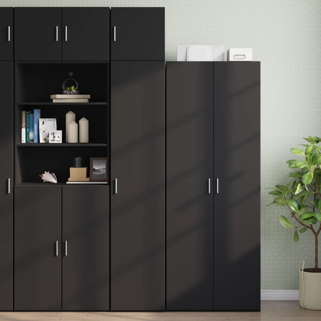 Wall Cabinet Black 40x42.5x40 cm Engineered Wood