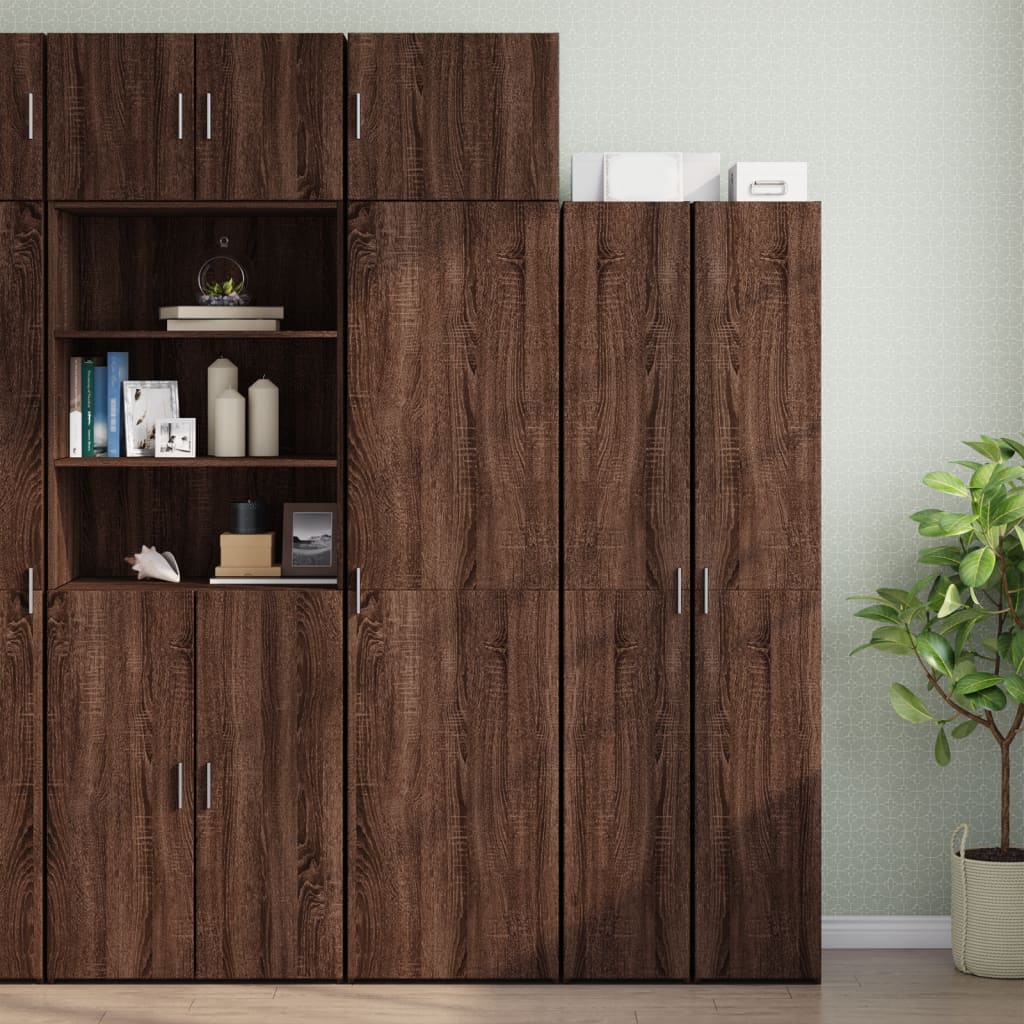 Wall Cabinet Brown Oak 50x42.5x40 cm Engineered Wood