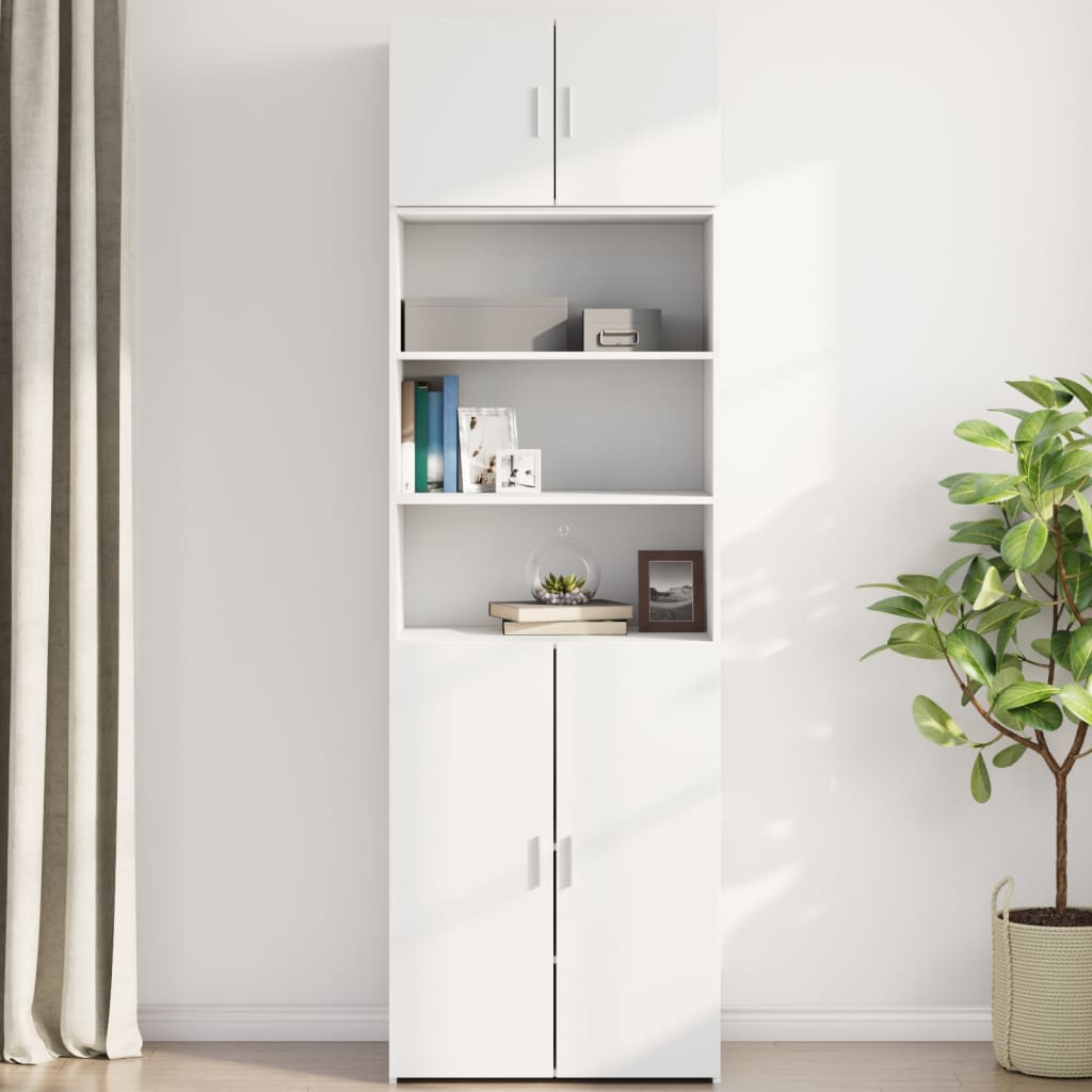 Wall Cabinet White 70x42.5x40 cm Engineered Wood