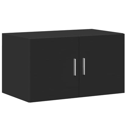 Wall Cabinet Black 70x42.5x40 cm Engineered Wood