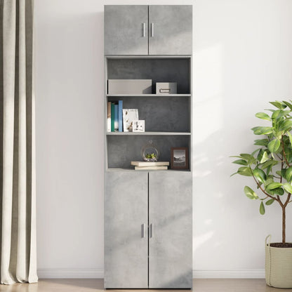 Wall Cabinet Concrete Grey 70x42.5x40 cm Engineered Wood