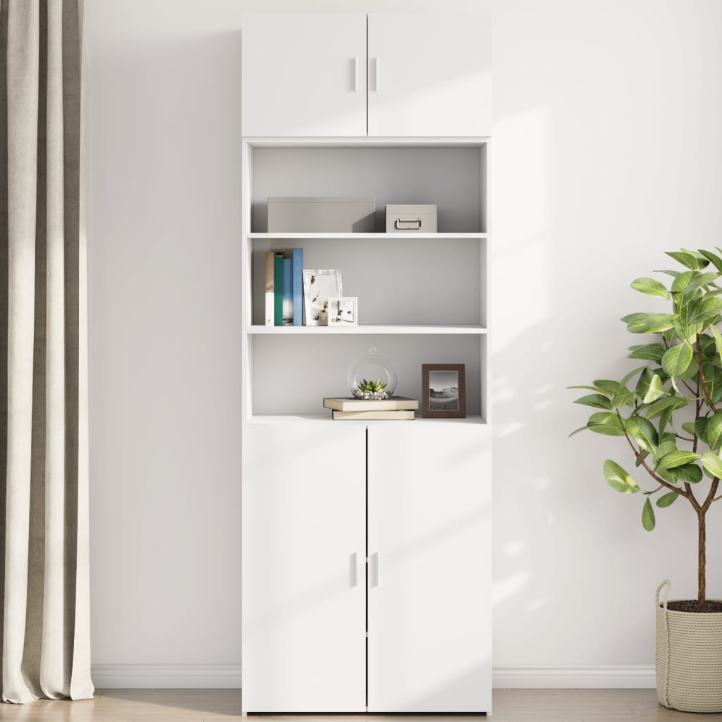 Wall Cabinet White 80x42.5x40 cm Engineered Wood