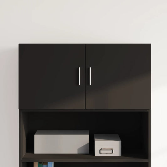 Wall Cabinet Black 80x42.5x40 cm Engineered Wood