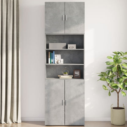 Wall Cabinet Concrete Grey 80x42.5x64 cm Engineered Wood