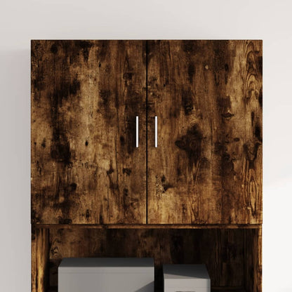 Wall Cabinet Smoked Oak 80x42.5x64 cm Engineered Wood