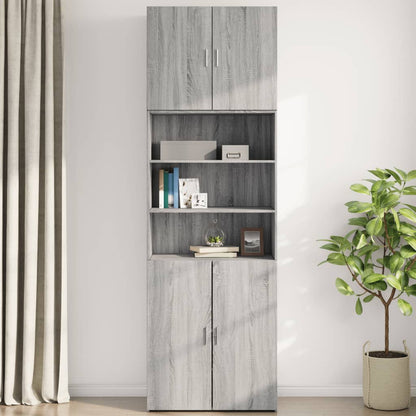 Wall Cabinet Grey Sonoma 80x42.5x64 cm Engineered Wood