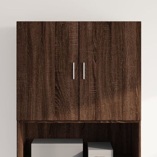 Wall Cabinet Brown Oak 80x42.5x64 cm Engineered Wood