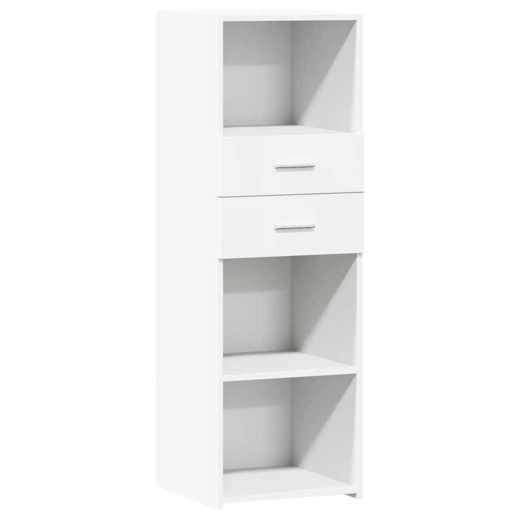 Highboard White 40x42.5x124 cm Engineered Wood