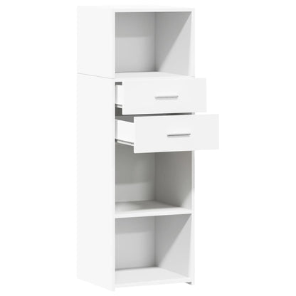 Highboard White 40x42.5x124 cm Engineered Wood