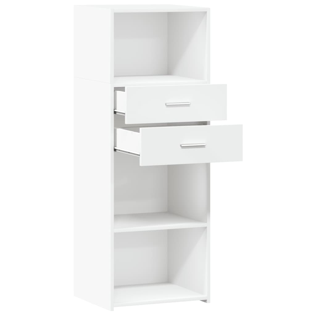 Highboard White 45x42.5x124 cm Engineered Wood