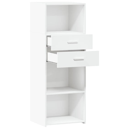 Highboard White 45x42.5x124 cm Engineered Wood