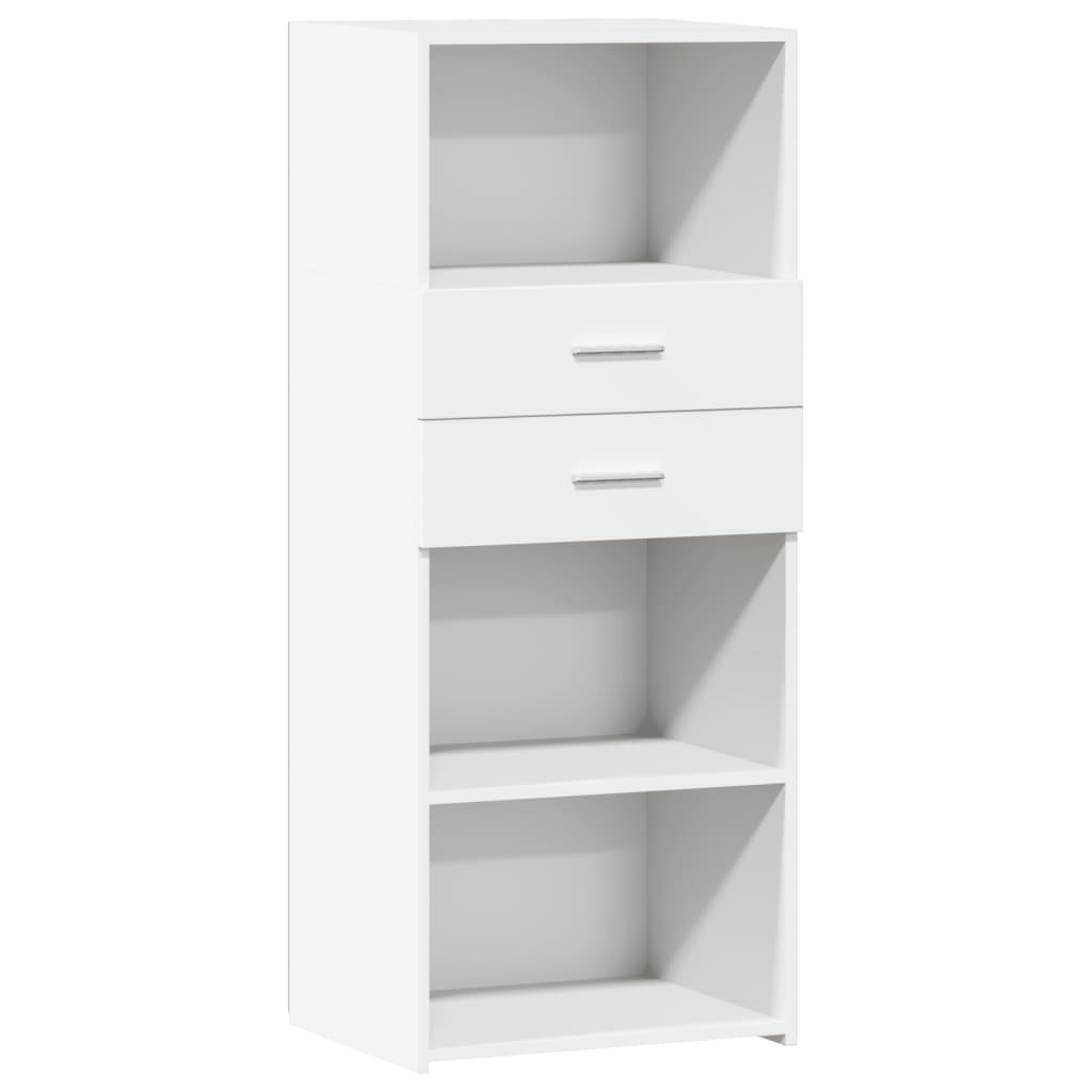 Highboard White 50x42.5x124 cm Engineered Wood