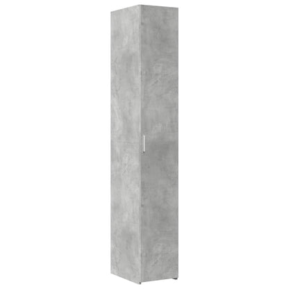 Slim Storage Cabinet Concrete Grey 30x42.5x225 cm Engineered Wood