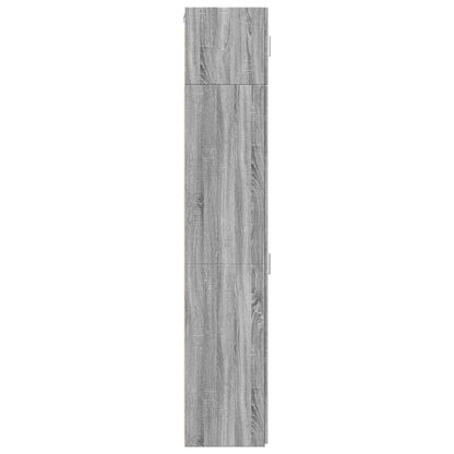 Slim Storage Cabinet Grey Sonoma 30x42.5x225 cm Engineered Wood