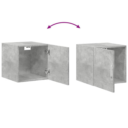 Slim Storage Cabinet Concrete Grey 40x42.5x225 cm Engineered Wood