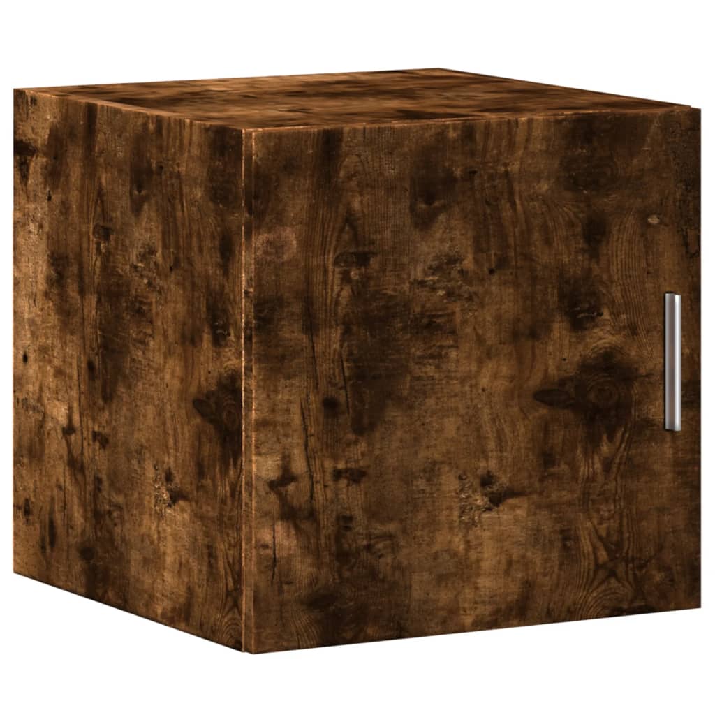 Slim Storage Cabinet Smoked Oak 40x42.5x225 cm Engineered Wood