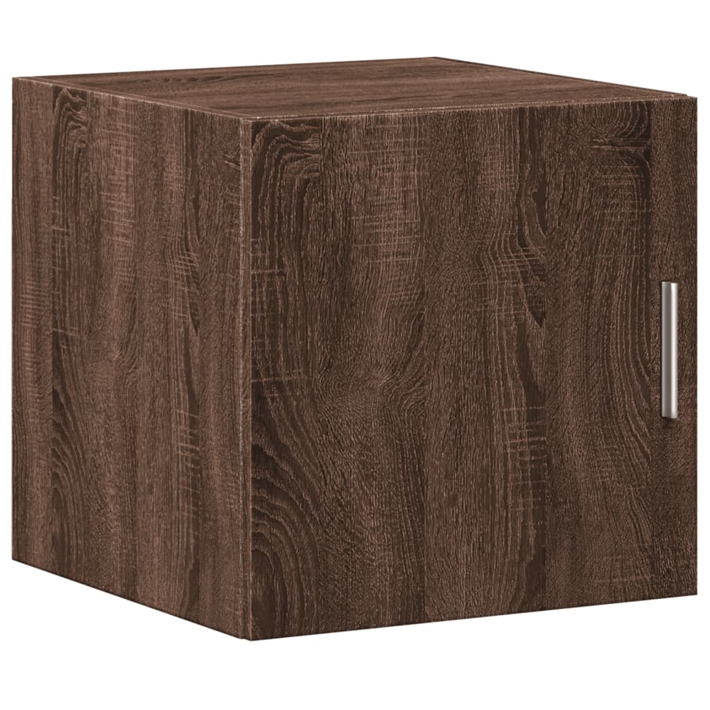 Slim Storage Cabinet Brown Oak 40x42.5x225 cm Engineered Wood