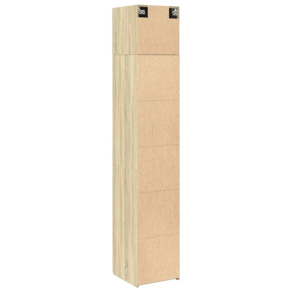 Slim Storage Cabinet Sonoma Oak 40x42.5x225 cm Engineered Wood