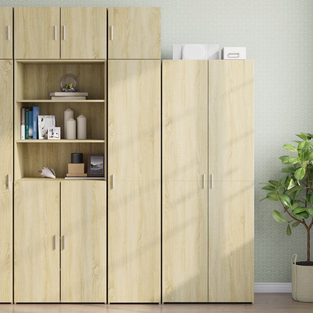 Slim Storage Cabinet Sonoma Oak 40x42.5x225 cm Engineered Wood