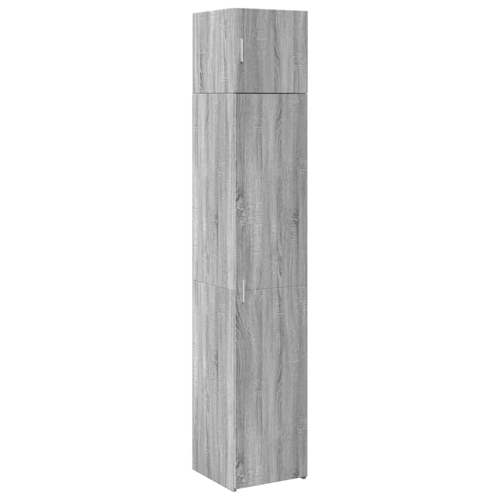 Slim Storage Cabinet Grey Sonoma 40x42.5x225 cm Engineered Wood