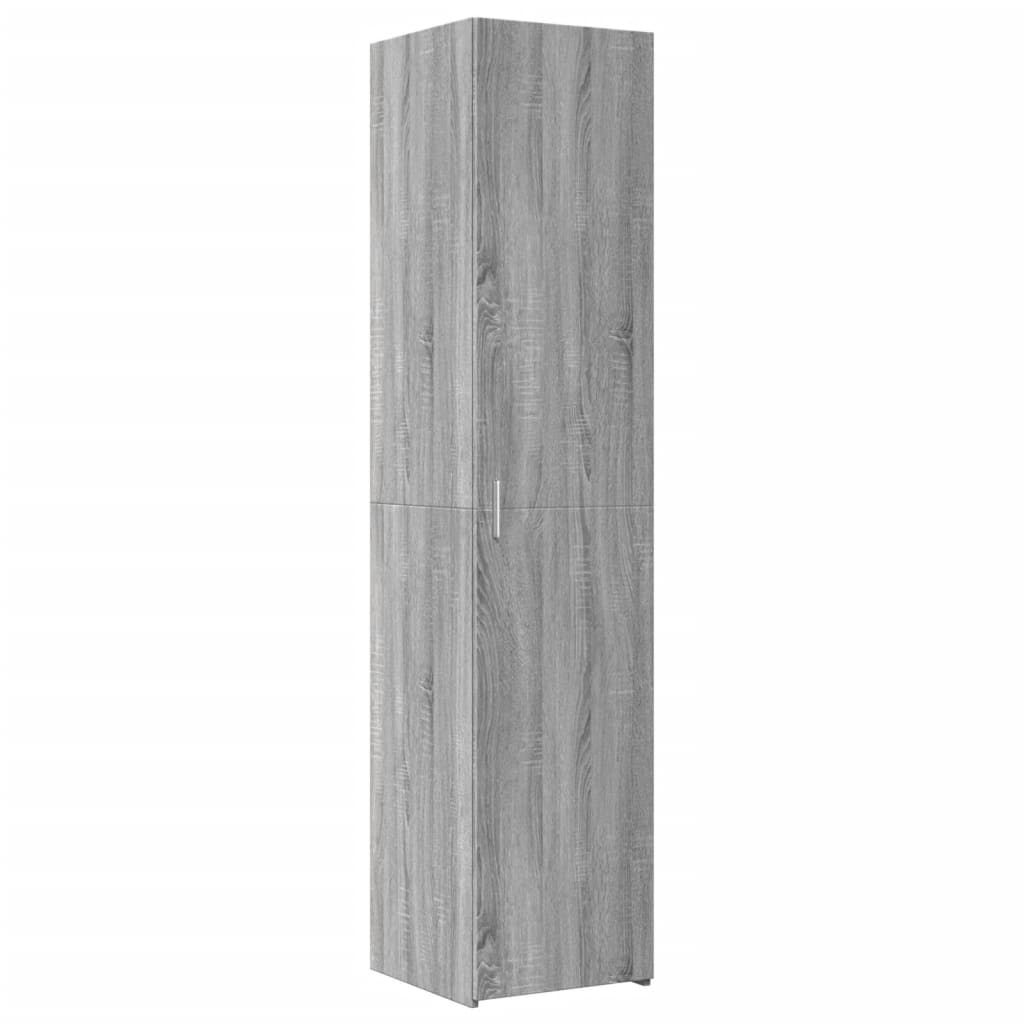 Slim Storage Cabinet Grey Sonoma 40x42.5x225 cm Engineered Wood