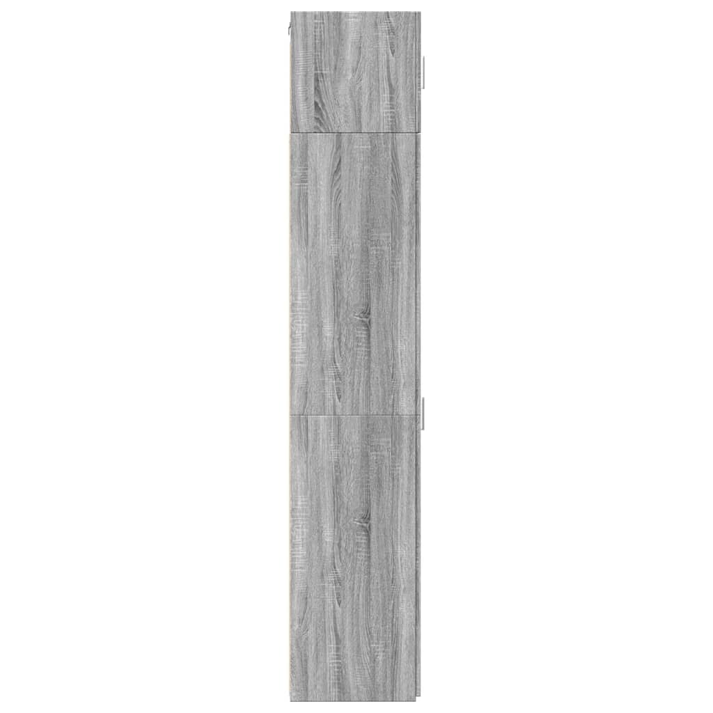 Slim Storage Cabinet Grey Sonoma 40x42.5x225 cm Engineered Wood