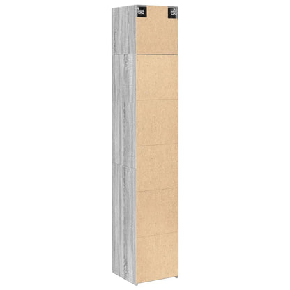 Slim Storage Cabinet Grey Sonoma 40x42.5x225 cm Engineered Wood