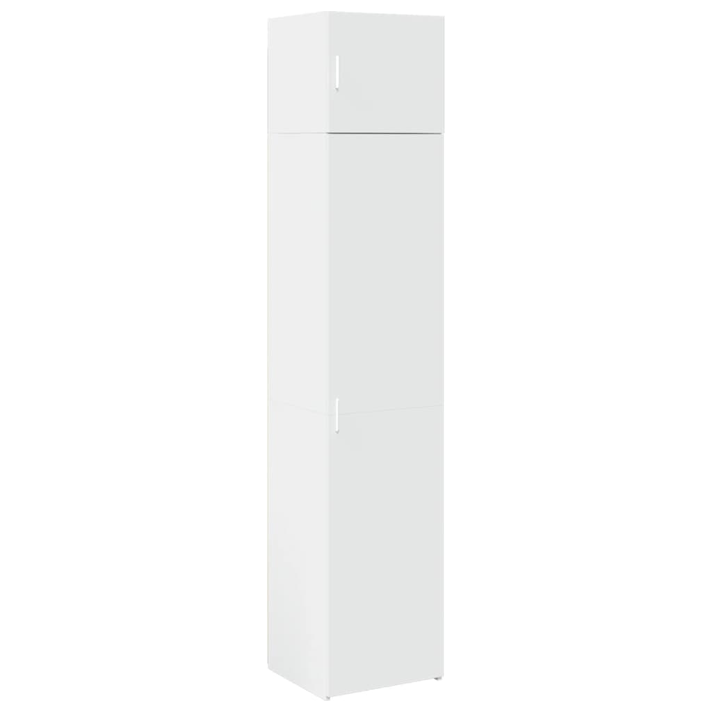 Slim Storage Cabinet White 45x42.5x225 cm Engineered Wood