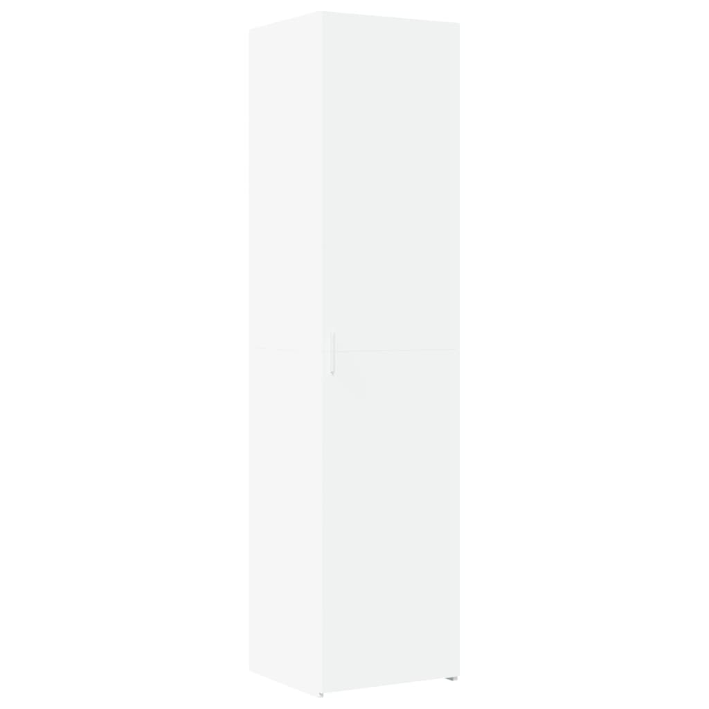 Slim Storage Cabinet White 45x42.5x225 cm Engineered Wood