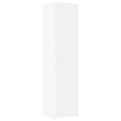 Slim Storage Cabinet White 45x42.5x225 cm Engineered Wood