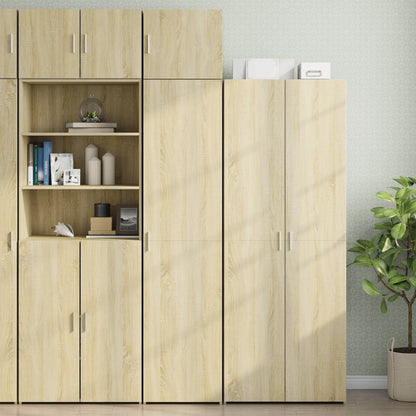 Slim Storage Cabinet Sonoma Oak 45x42.5x225 cm Engineered Wood