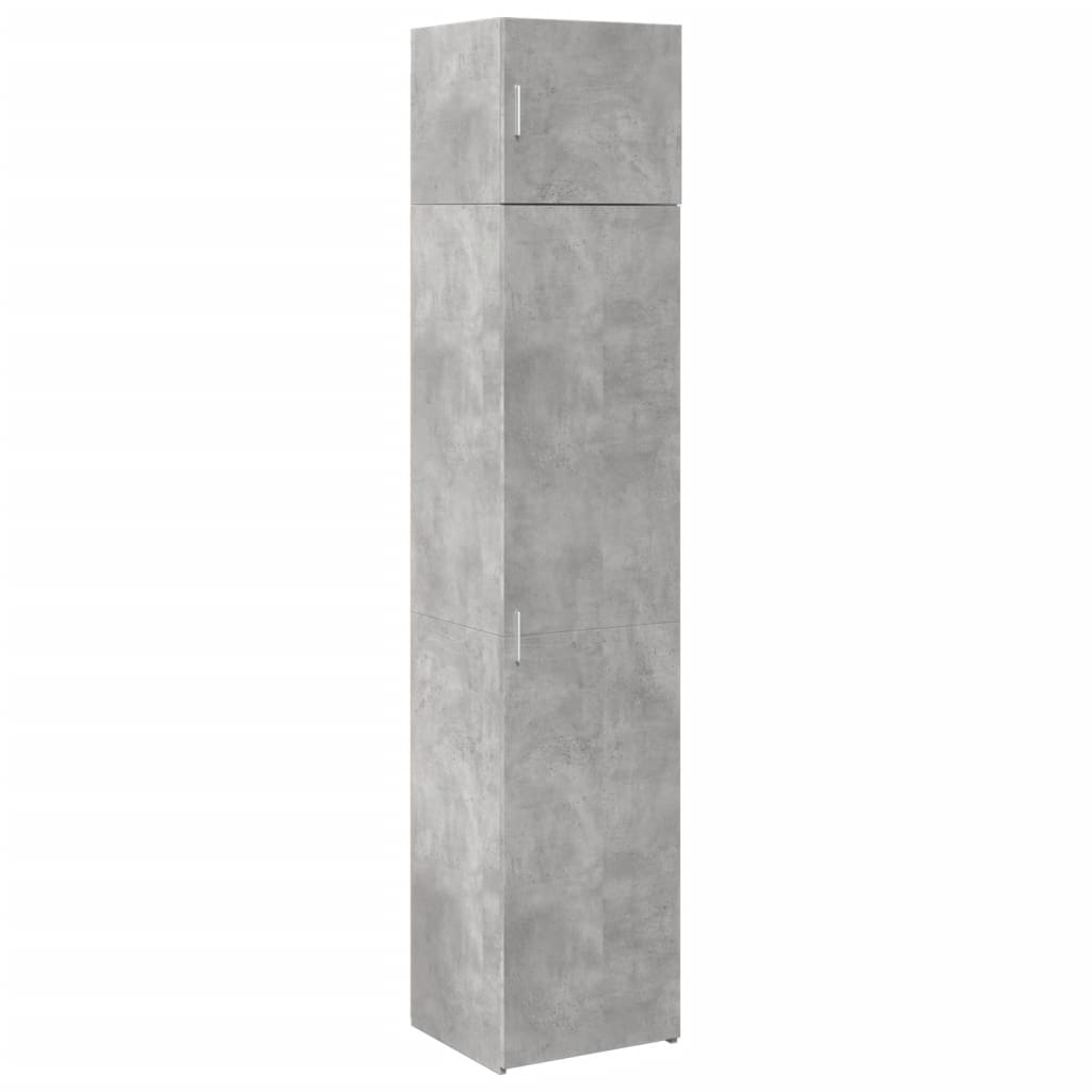 Slim Storage Cabinet Concrete Grey 45x42.5x225 cm Engineered Wood