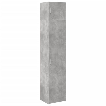 Slim Storage Cabinet Concrete Grey 45x42.5x225 cm Engineered Wood