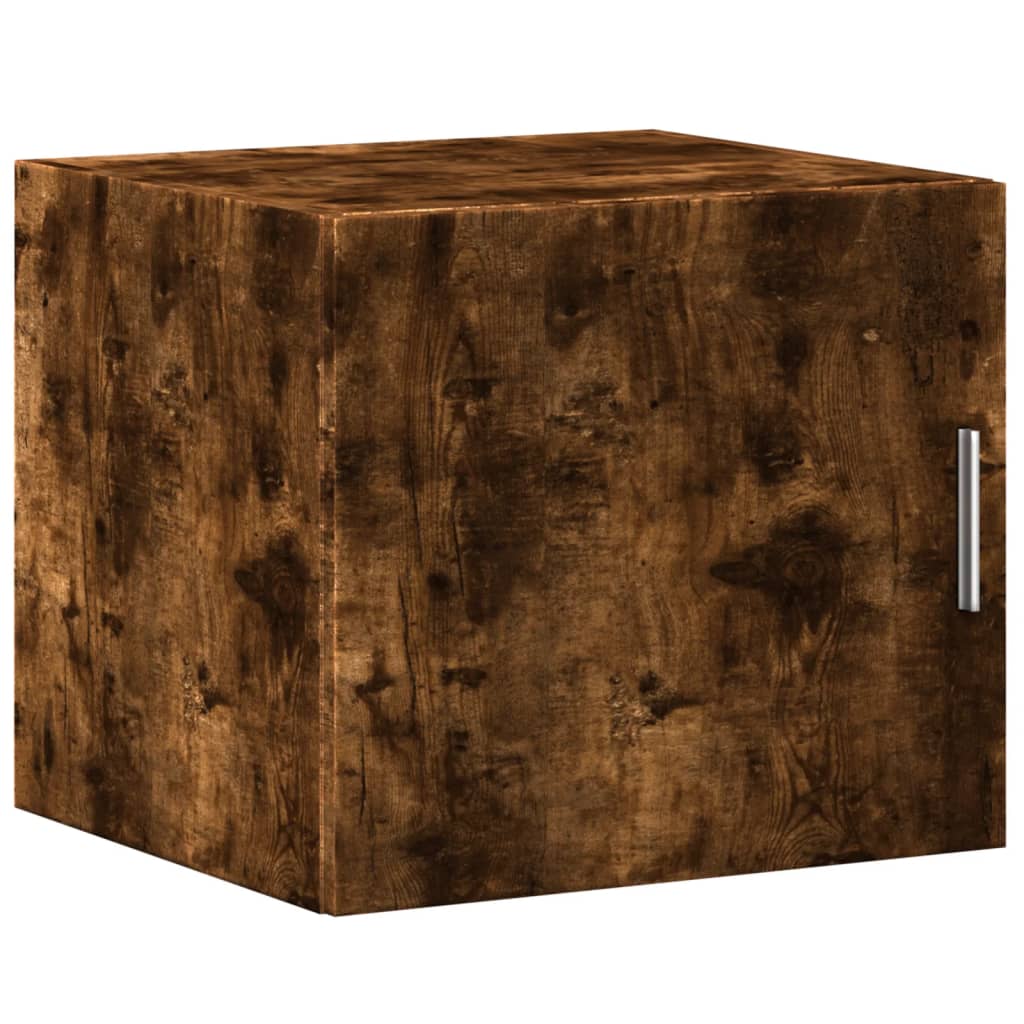 Slim Storage Cabinet Smoked Oak 45x42.5x225 cm Engineered Wood