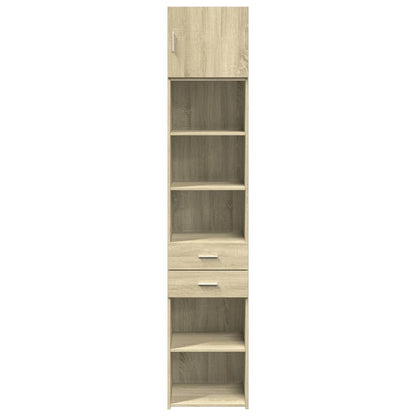 Slim Storage Cabinet Sonoma Oak 45x42.5x225 cm Engineered Wood