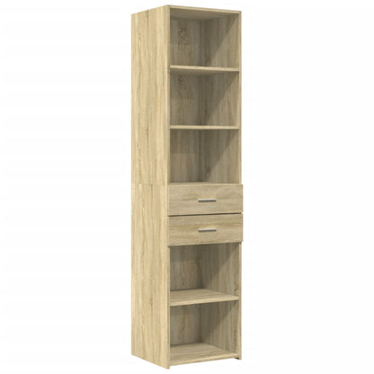 Slim Storage Cabinet Sonoma Oak 45x42.5x225 cm Engineered Wood