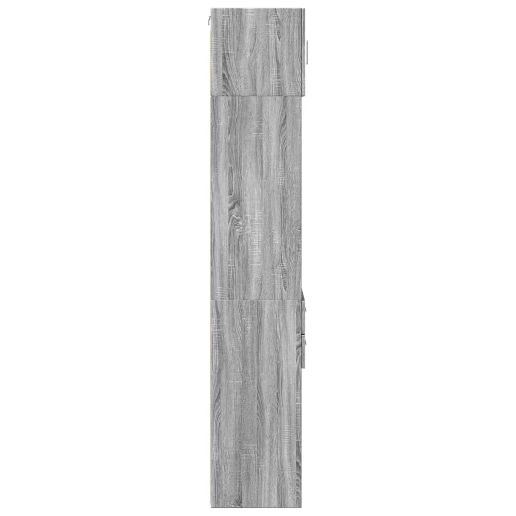 Slim Storage Cabinet Grey Sonoma 45x42.5x225 cm Engineered Wood