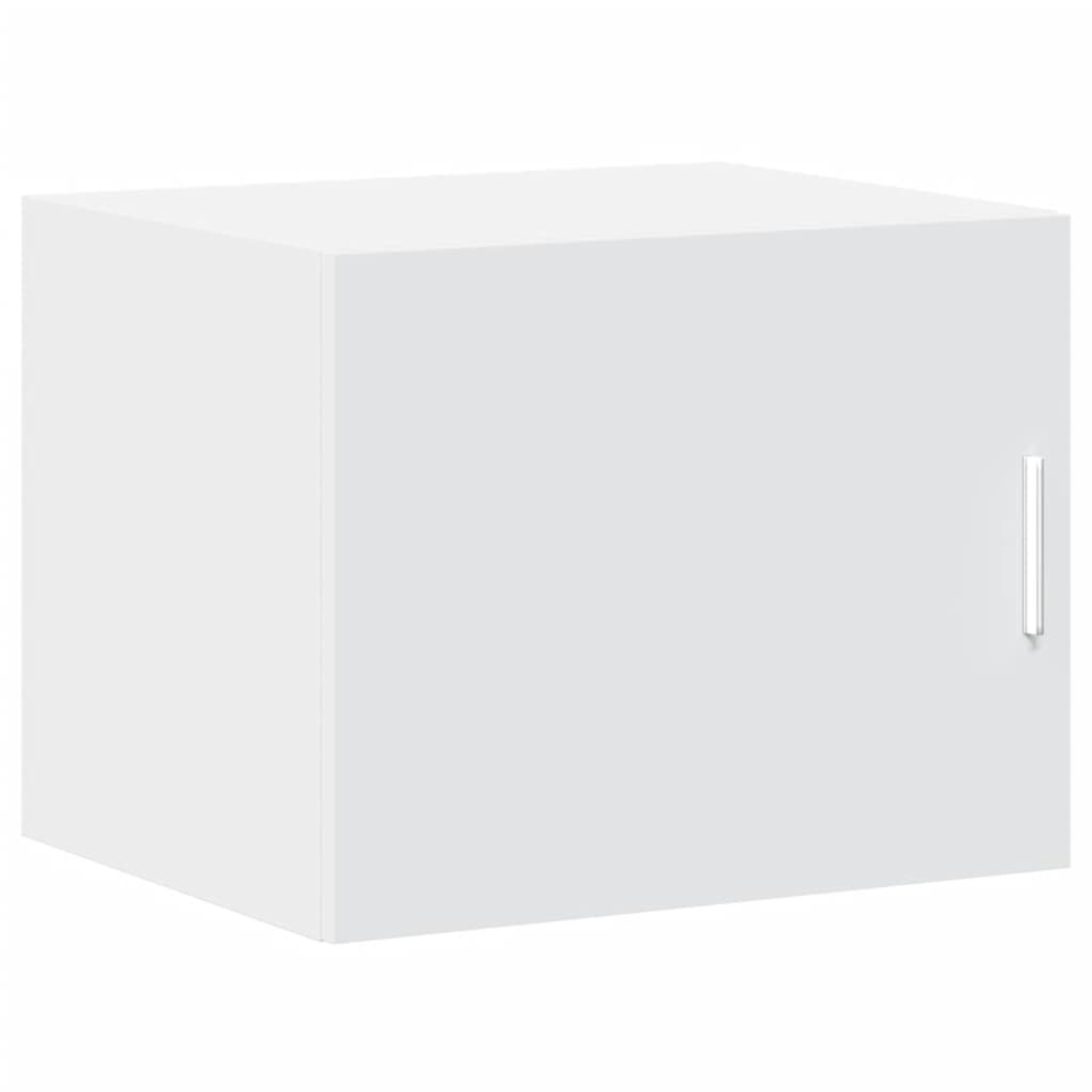 Slim Storage Cabinet White 50x42.5x225 cm Engineered Wood