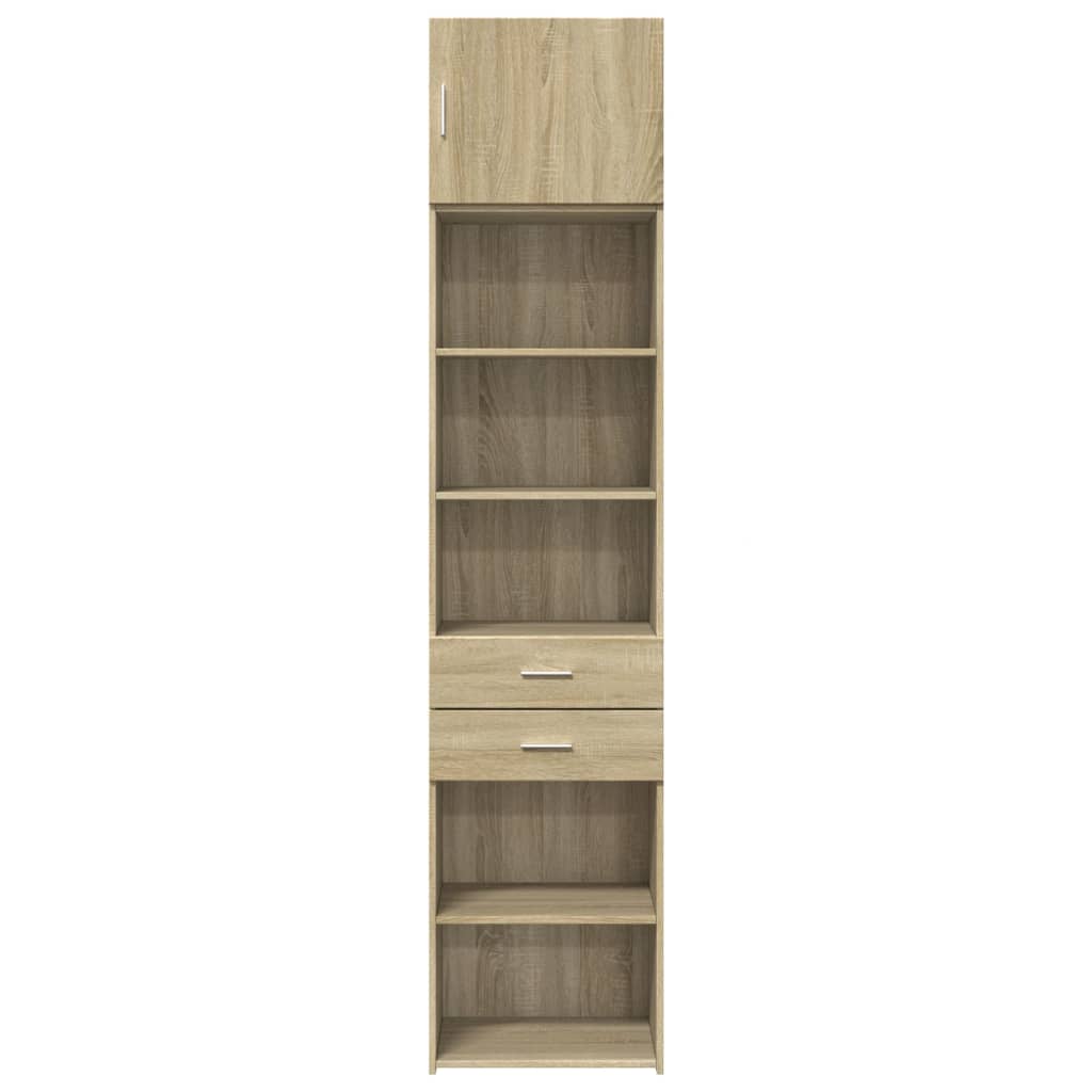 Slim Storage Cabinet Sonoma Oak 50x42.5x225 cm Engineered Wood