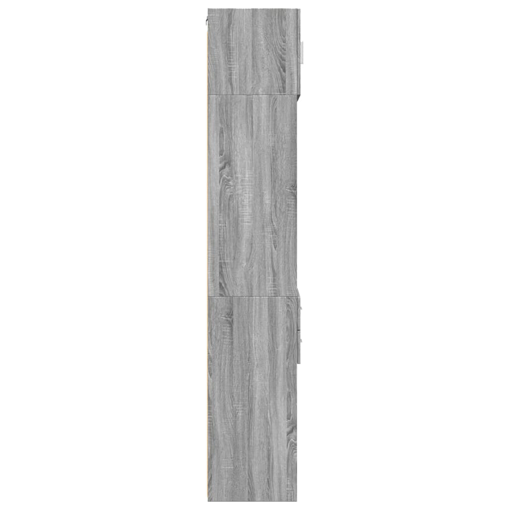 Slim Storage Cabinet Grey Sonoma 50x42.5x225 cm Engineered Wood