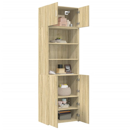 Storage Cabinet Sonoma Oak 70x42.5x225 cm Engineered Wood