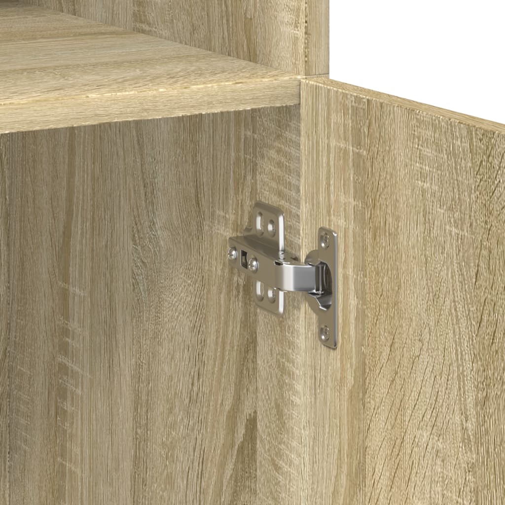 Storage Cabinet Sonoma Oak 70x42.5x225 cm Engineered Wood