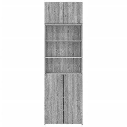 Storage Cabinet Grey Sonoma 70x42.5x225 cm Engineered Wood